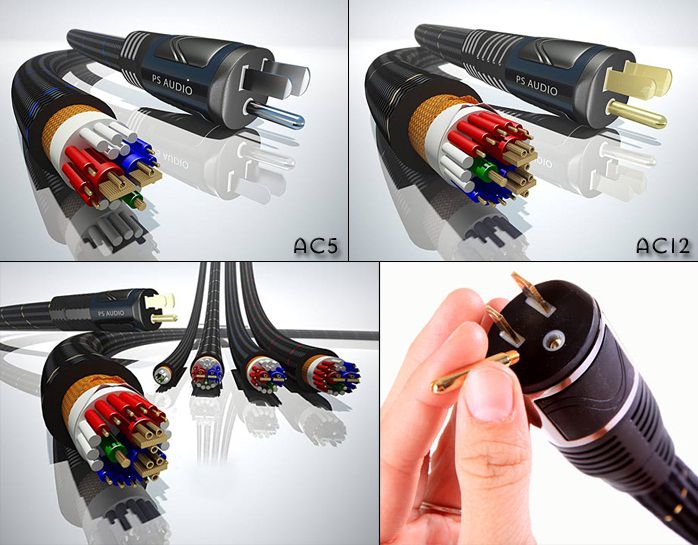 PS Audio AC-5 and AC-12 Power Cords